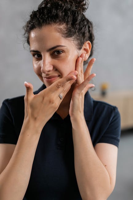 person gently massaging around their eyes